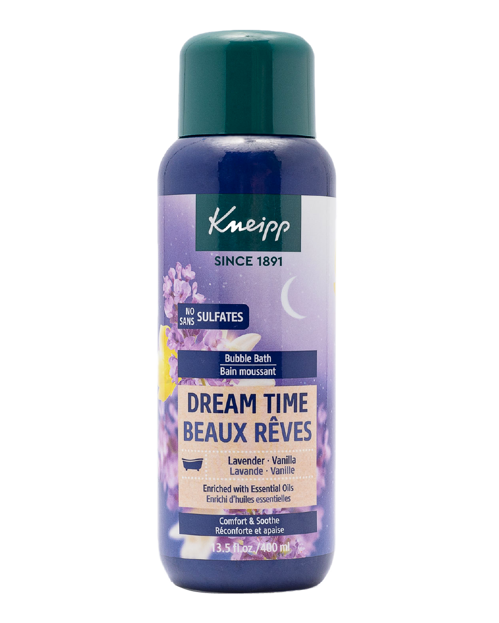 Kneipp Lavender & Vanilla Bubble Bath, Dream Time, 13.52 fl oz