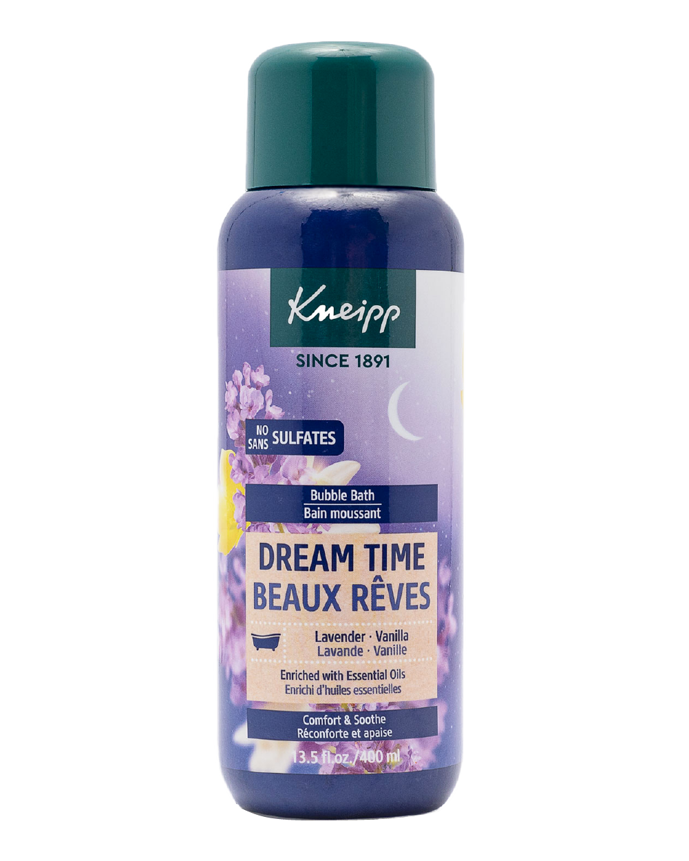 Kneipp Lavender & Vanilla Bubble Bath, Dream Time, 13.52 fl oz